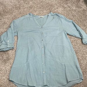 Large Lovestich blue tunic